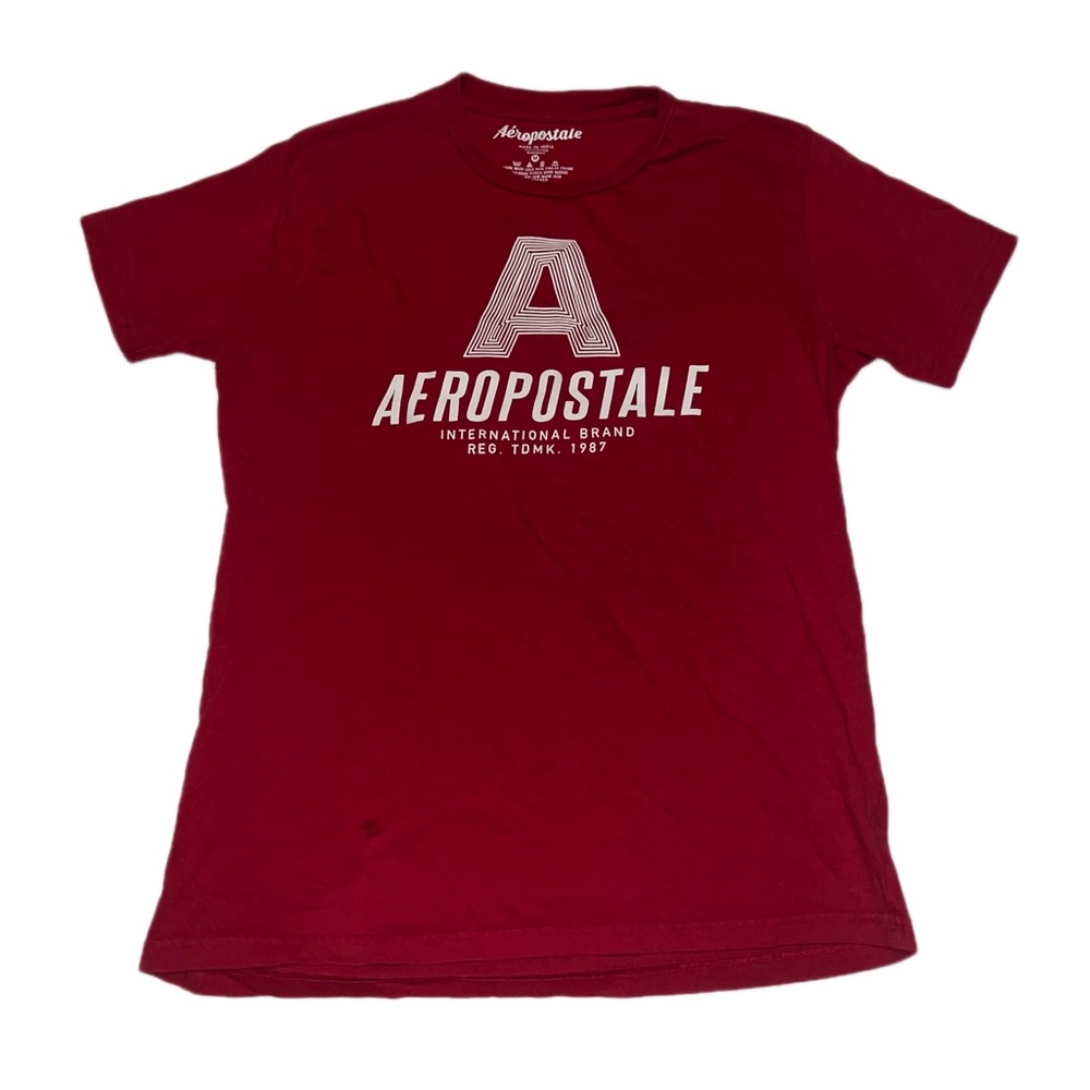 Men’s Aeropostale Bold Red Logo Tee Size Medium